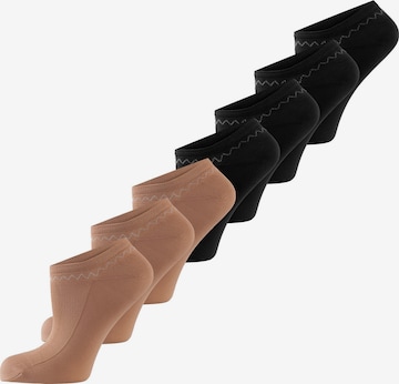 Nur Die - Calcetines invisibles ' Schuhsöckchen ' en beige: frente