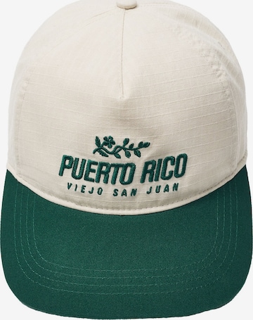 Pull&Bear Cap 'PUERTO RICO STWD' in Beige: Vorderseite