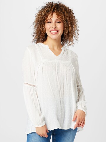 ONLY Carmakoma Blouse 'NEEL' in White: front
