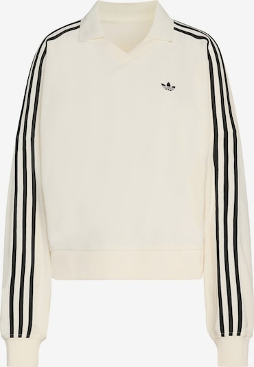 ADIDAS ORIGINALS Sweater majica 'TERRY TOWEL V NECK LONG SLEEVES Polo' u crna / prljavo bijela, Pregled proizvoda