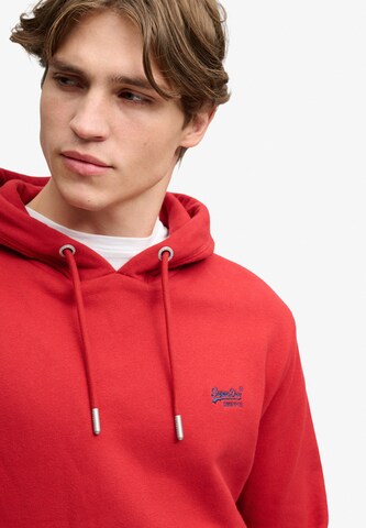Superdry & Co Mikina 'ESSENTIAL' – červená