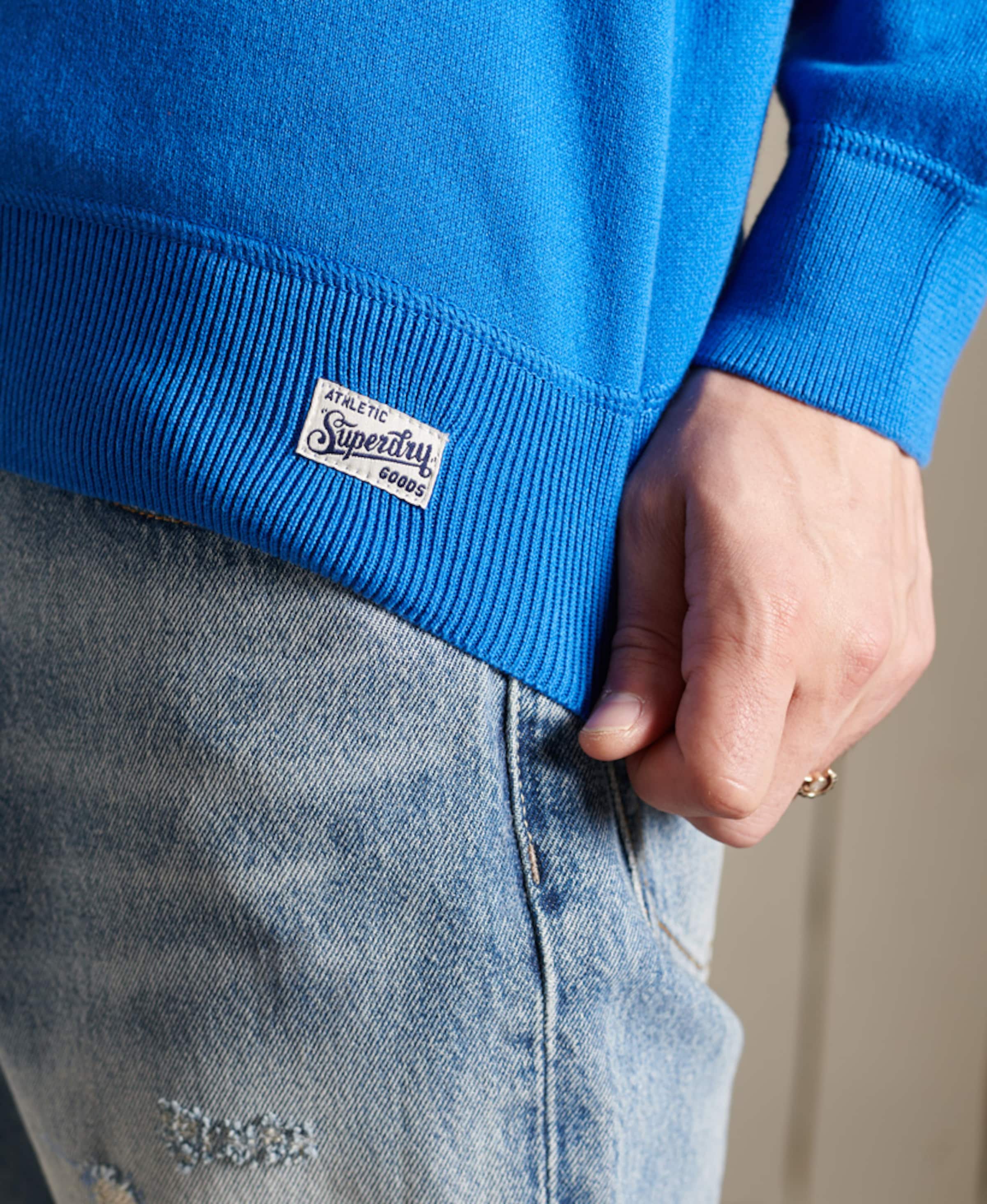 Männer Sweat Superdry Sweatshirt 'Varsity' in Grau - YN86597 Männer Sweat Superdry Sweatshirt 'Varsity' in Grau - YN86597