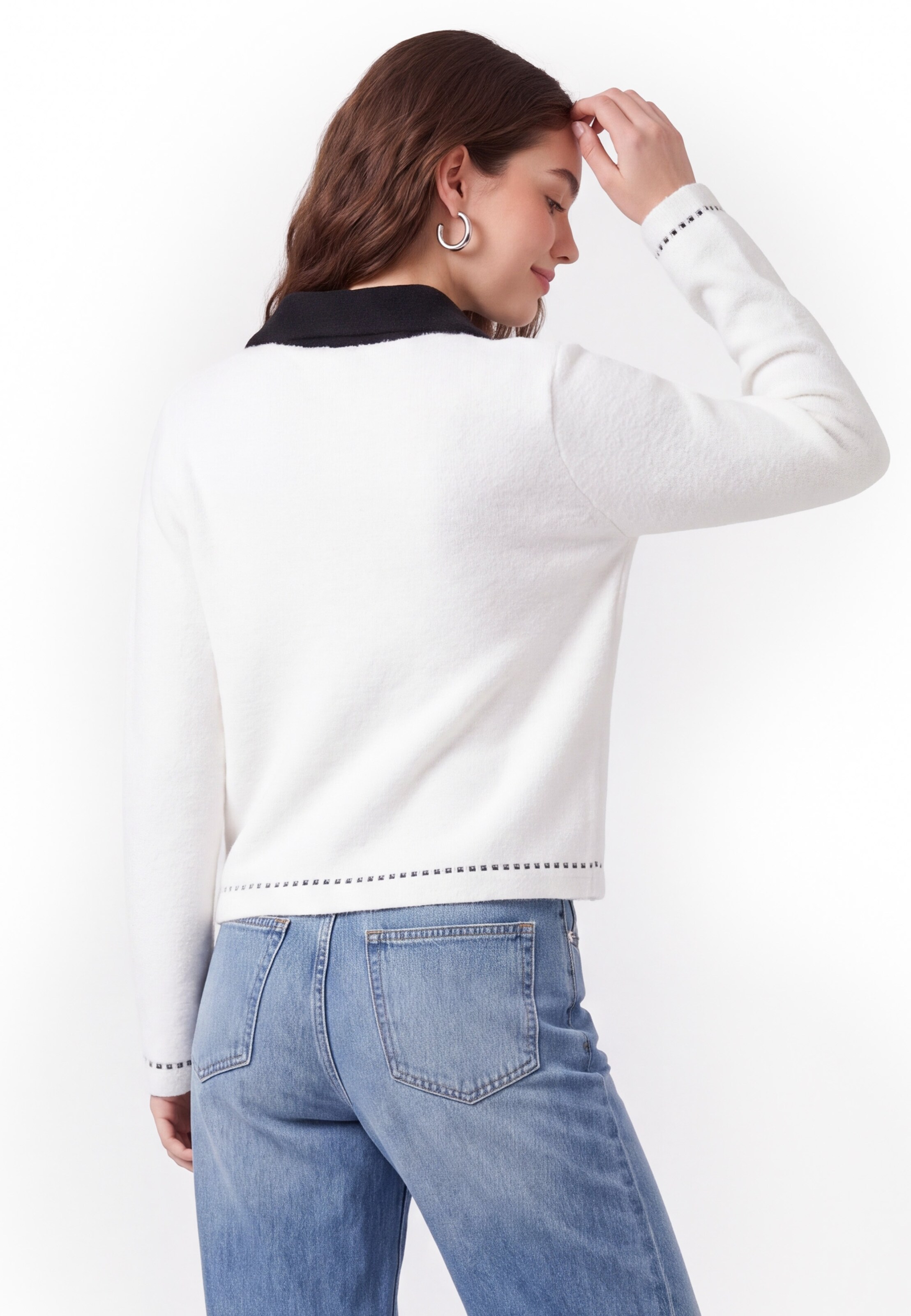 Cardigan myMo ESSENTIALS en blanc