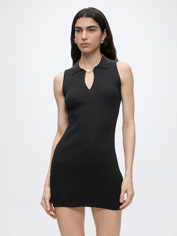 DIESEL Knitted dress 'M-LILMA' in Black: front