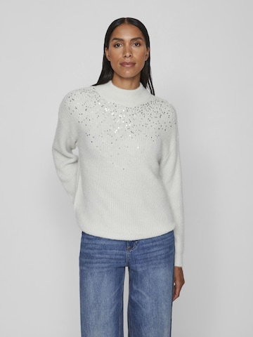 VILA Sweater 'SHEENA' in Grey: front