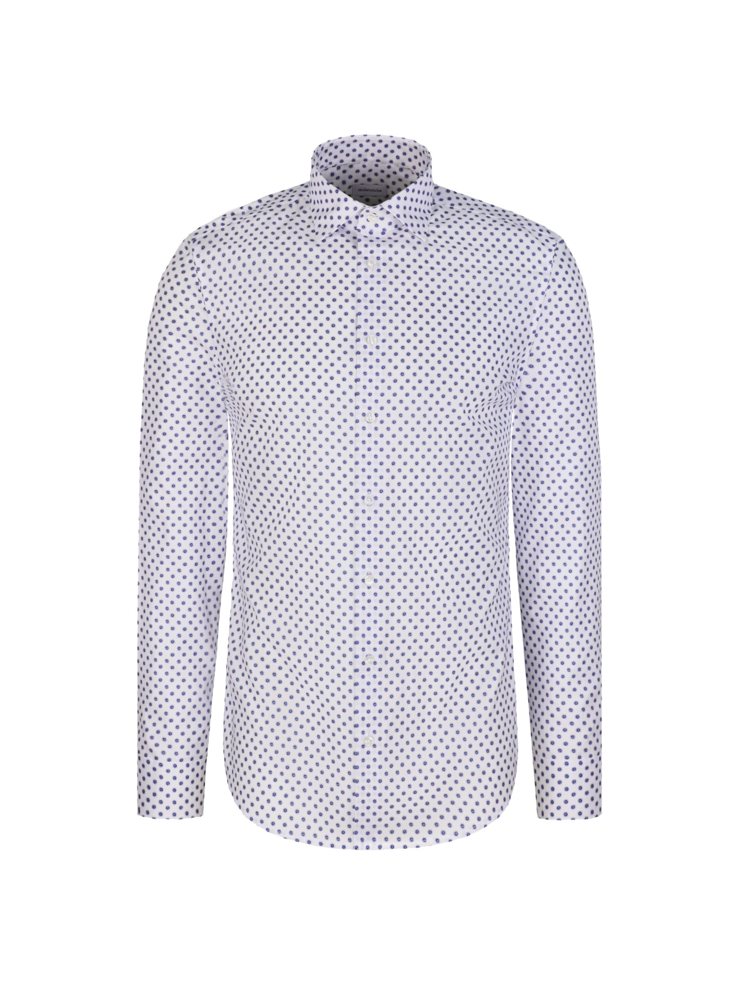 Coupe regular Chemise business 'Schwarze Rose' SEIDENSTICKER en bleu : devant