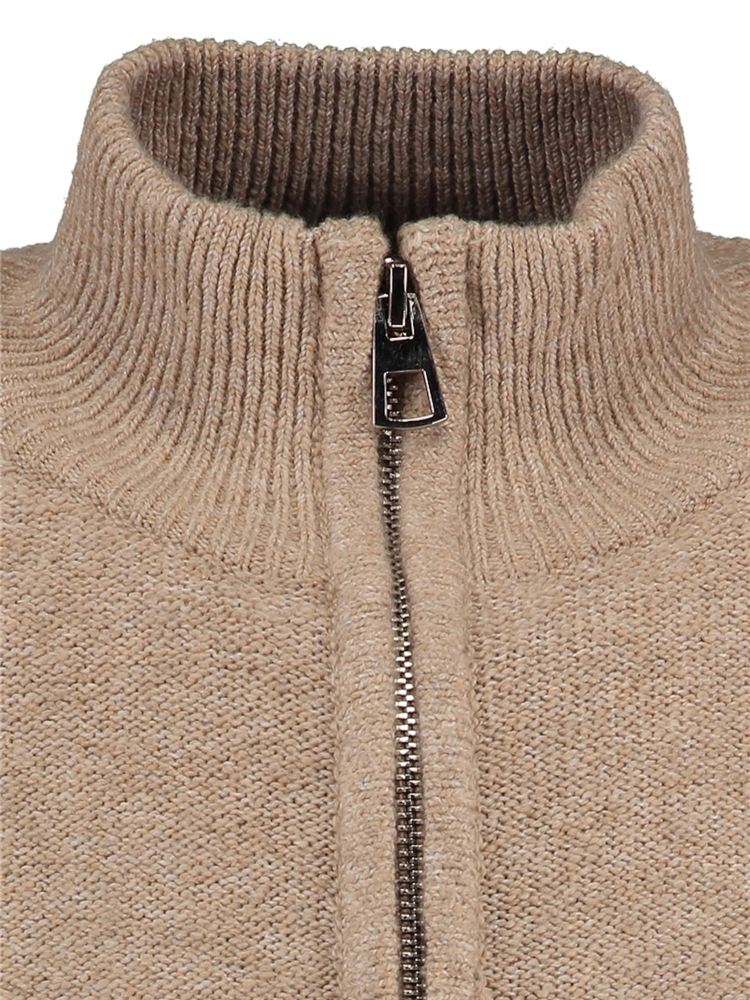 Key Largo Gebreid vest 'Elevator' in Beige