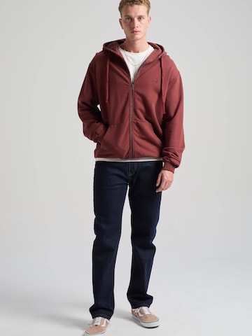 Trendsplant Bluza rozpinana 'ESSENTIAL' w kolorze czerwony: przód