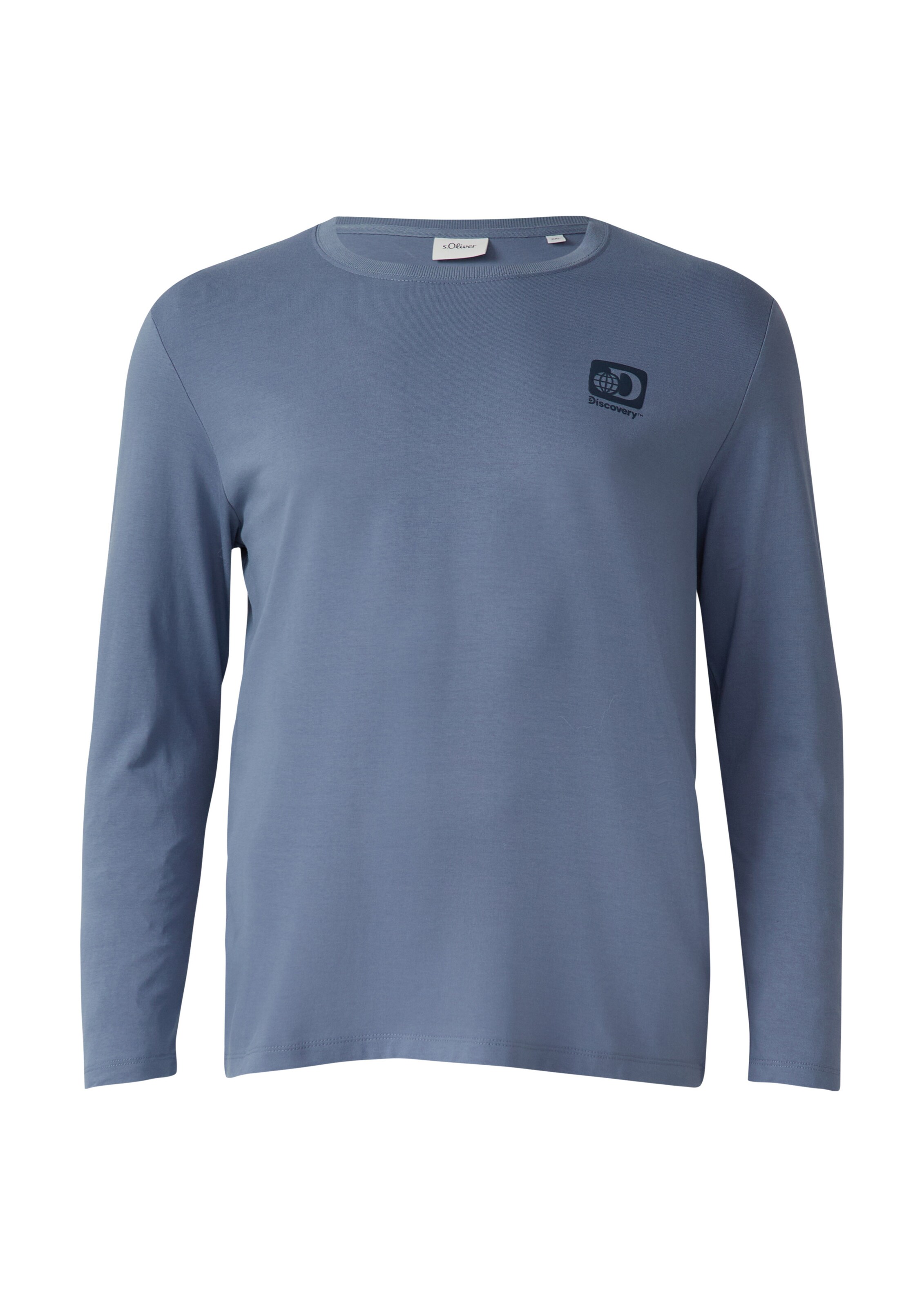 s.Oliver Men Big Sizes Shirt in Blue: front