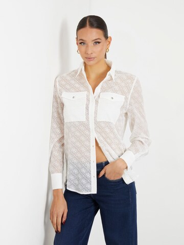 Camicia da donna di GUESS in bianco: frontale