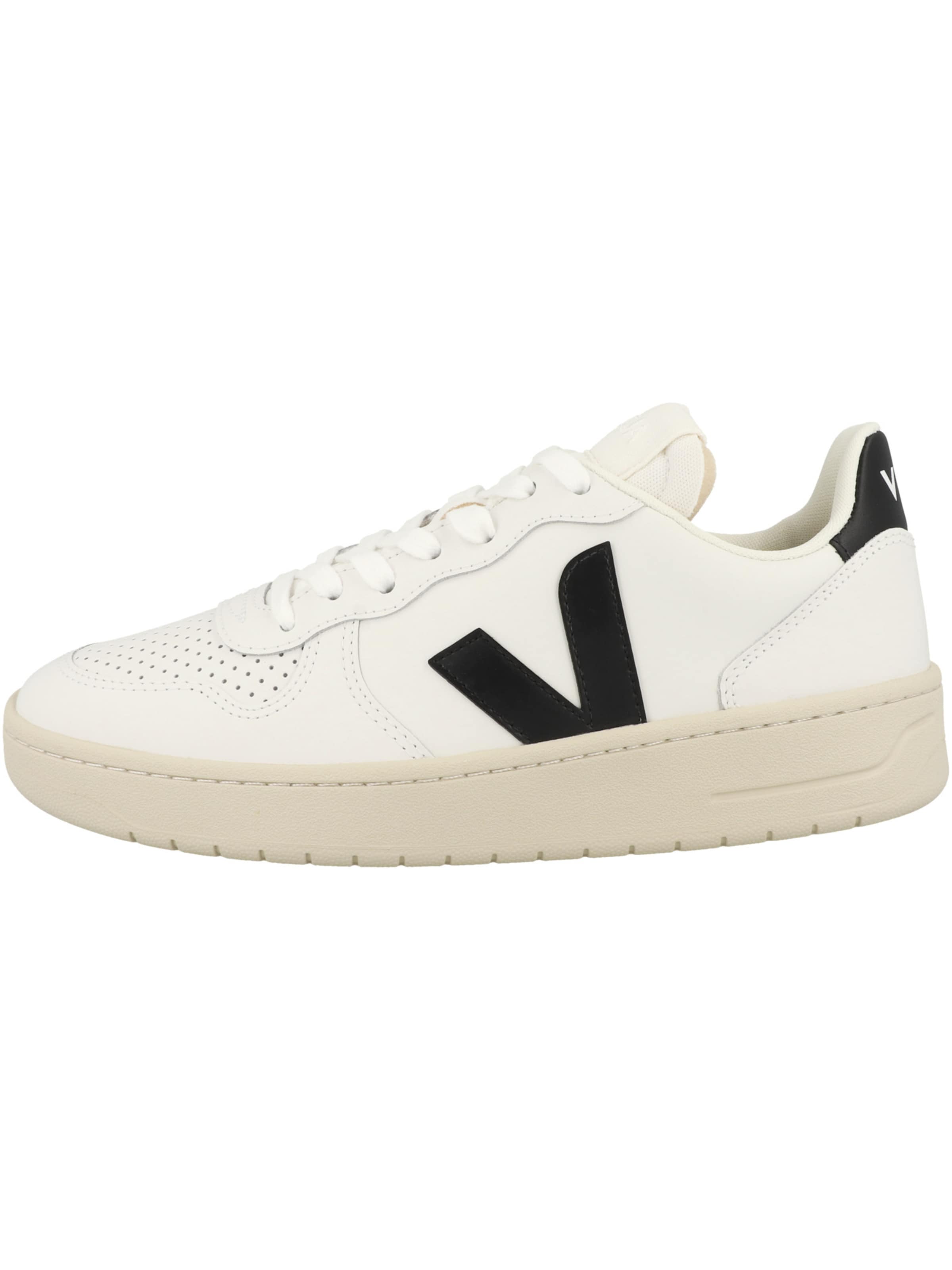 Veja Låg sneaker 'V-10' i vit