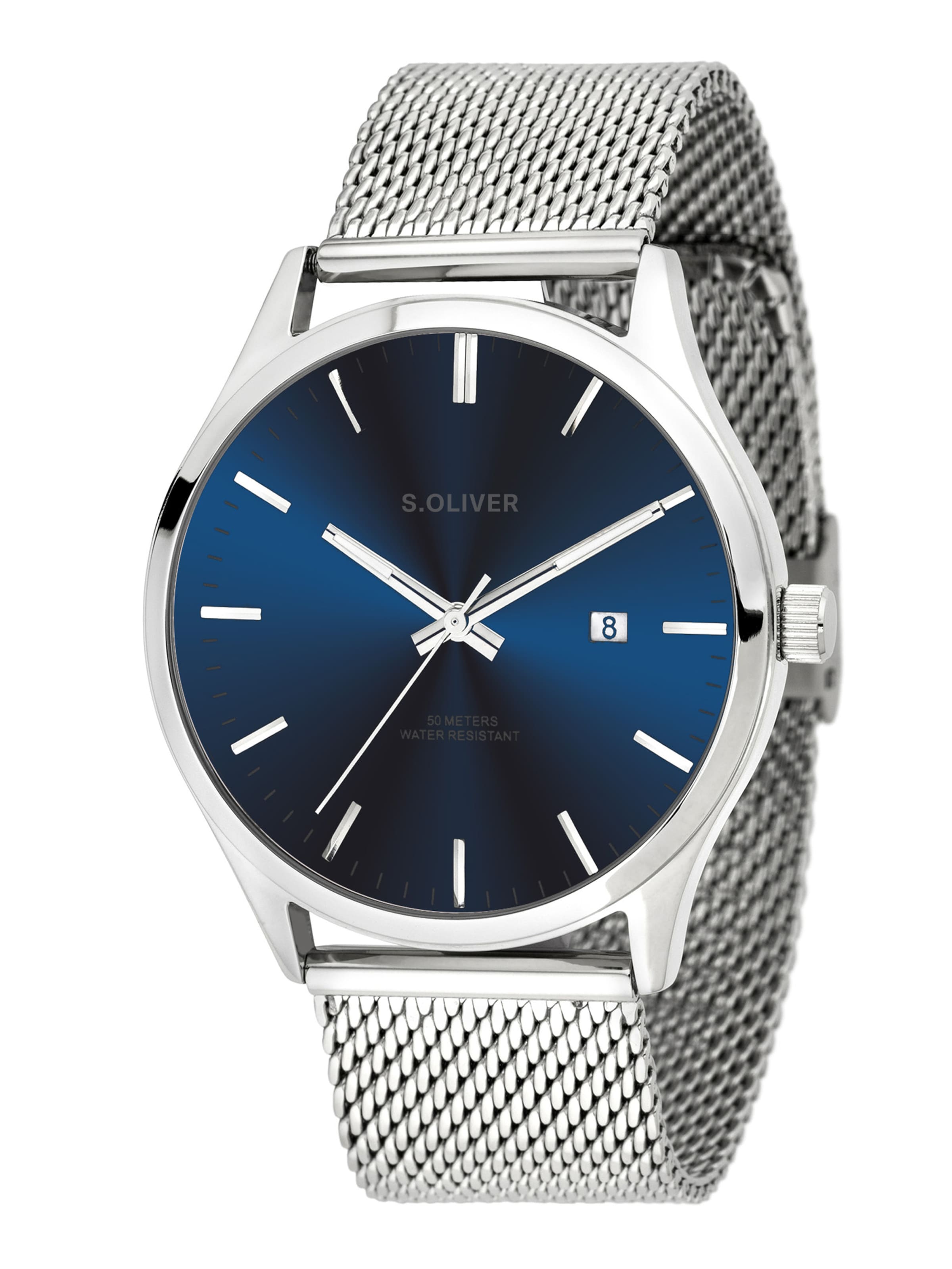 s.Oliver Analog Watch in Silver: front
