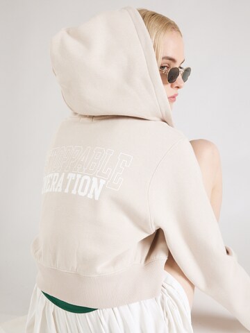 Tally Weijl Sweat jacket in Beige