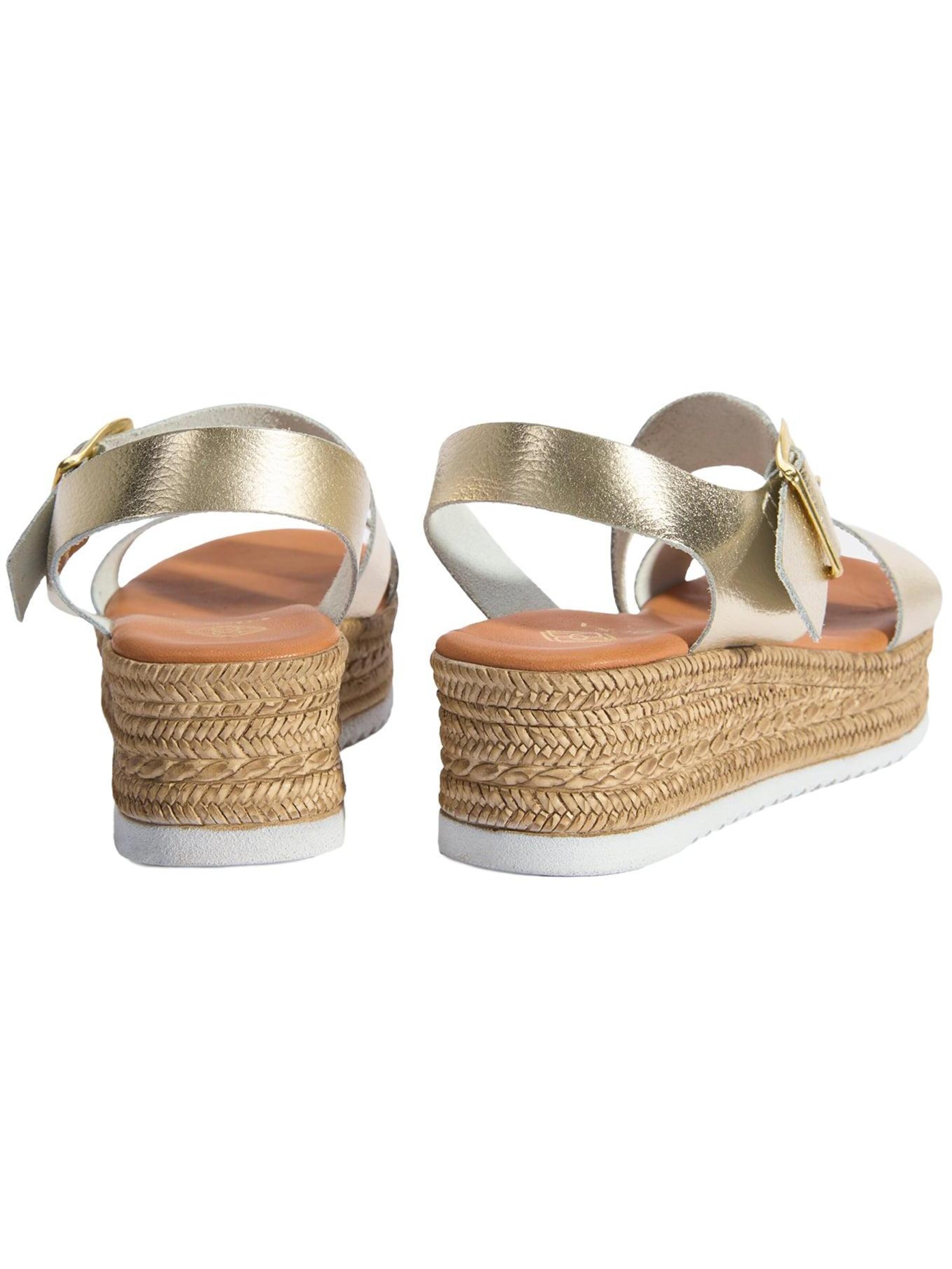Desa Sandals 'Keilsandalen' in Gold