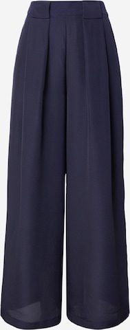 Rich & Royal - Pierna ancha Pantalón plisado en azul: frente