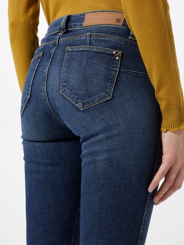 Yellow Blue Denim Skinny Jeans 'Yuliya' in Blau