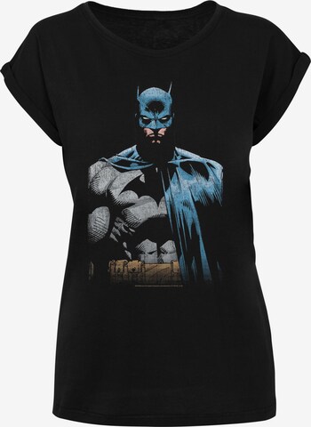 Maglietta 'Batman Close Up' di F4NT4STIC in nero: frontale