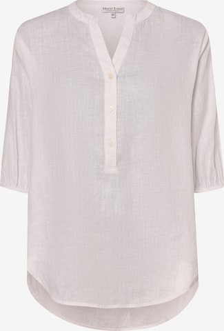 Marie Lund Blouse 'Bella' in Wit: voorkant