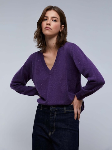 Scalpers Sweter w kolorze fioletowy: przód