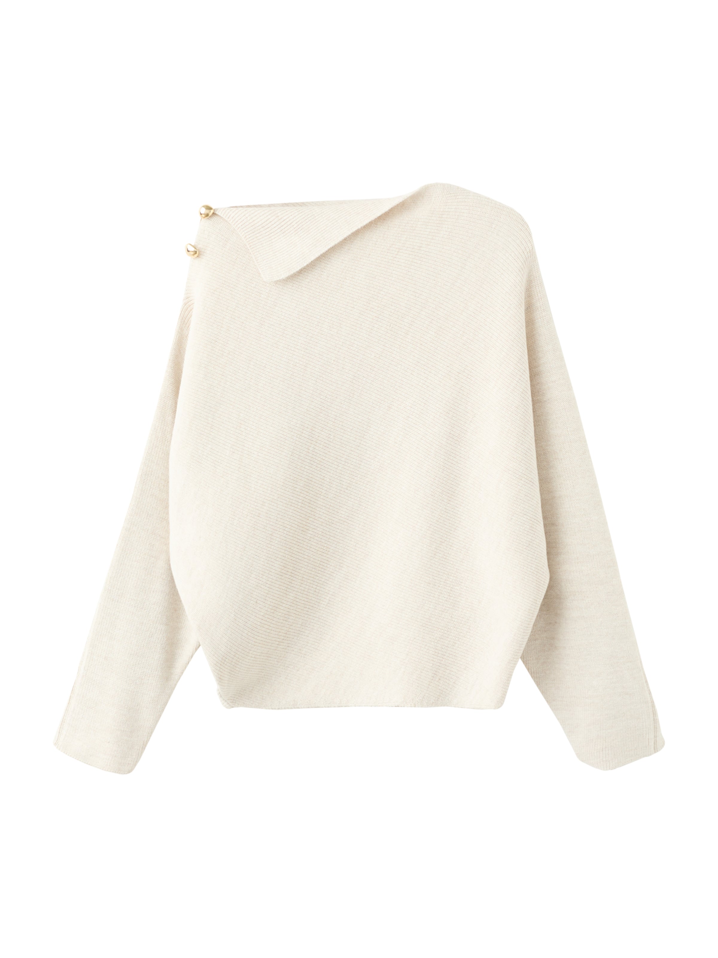 MANGO Pullover 'Twister' in Beige: Vorderseite