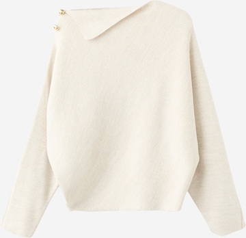 Pulover 'Twister' de la MANGO pe bej: față