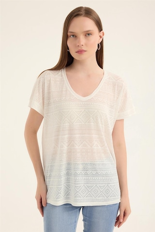 HOME STORE T-Shirt 'Devoreli' in Weiß: Vorderseite