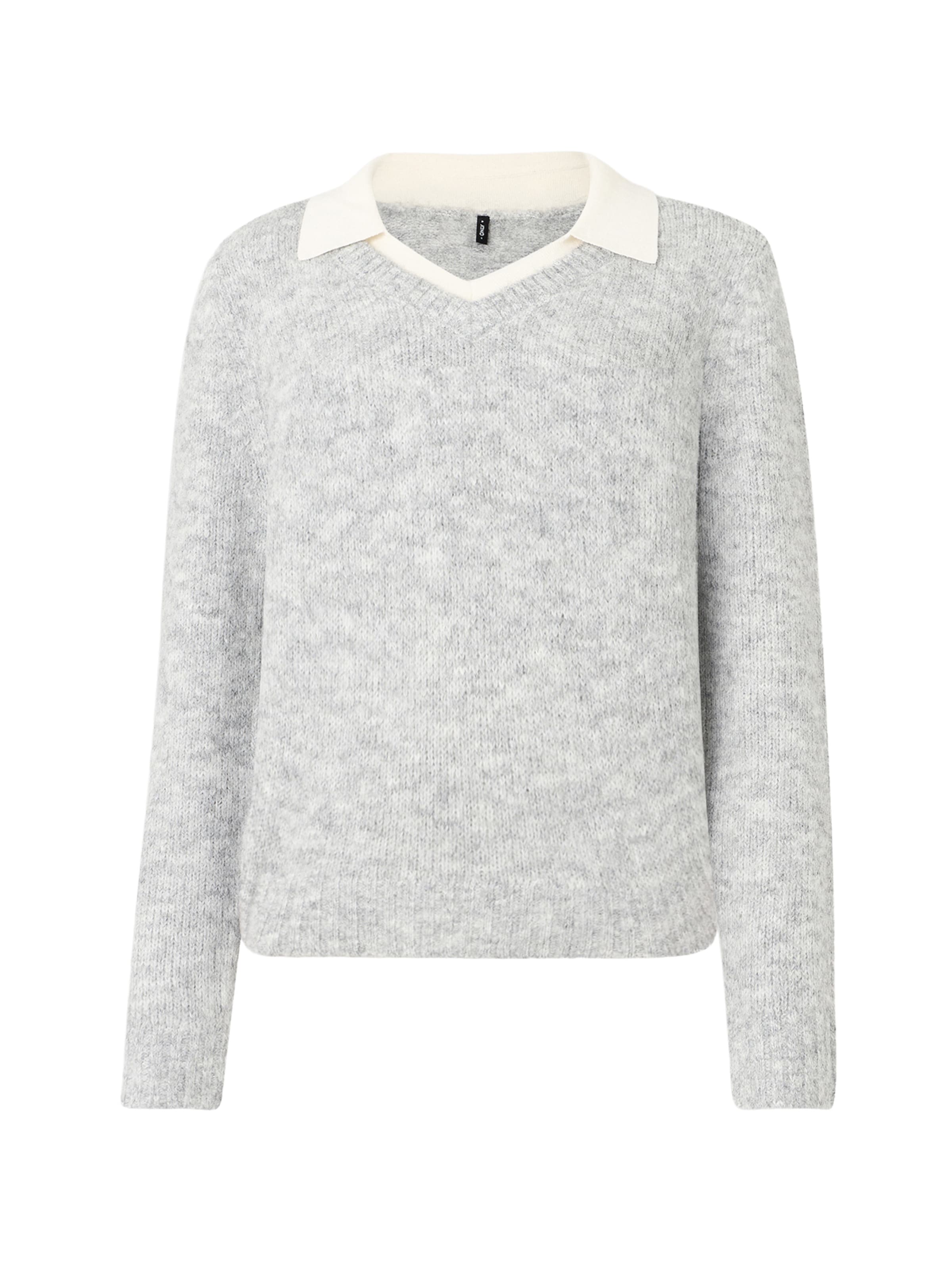 ONLY Sweater 'ONLAZU' in Grey: front