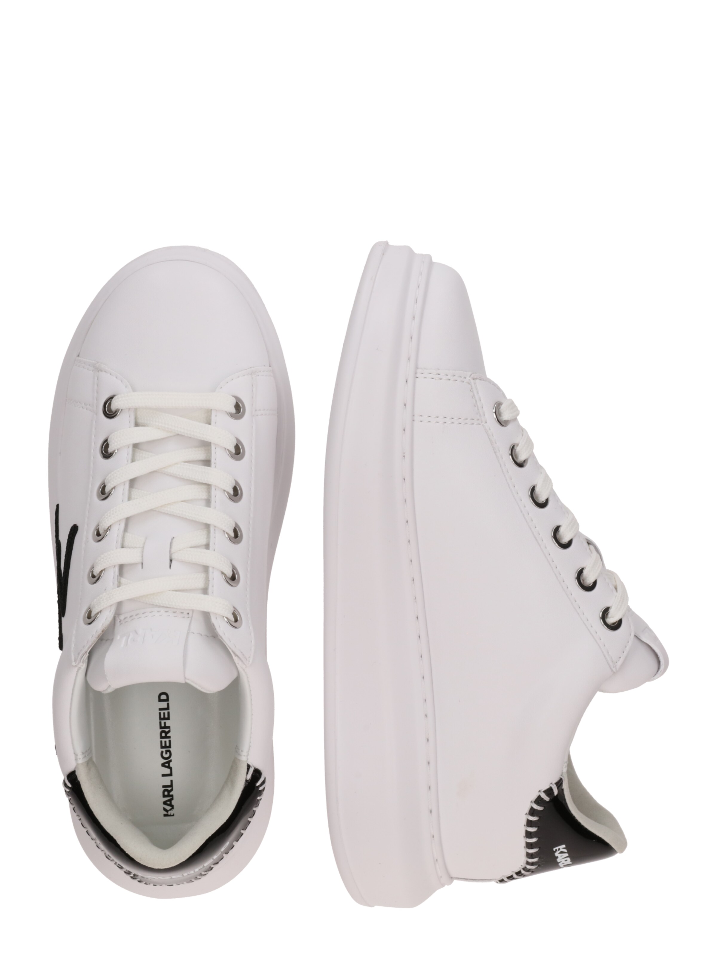 Sneaker low de la Karl Lagerfeld pe alb