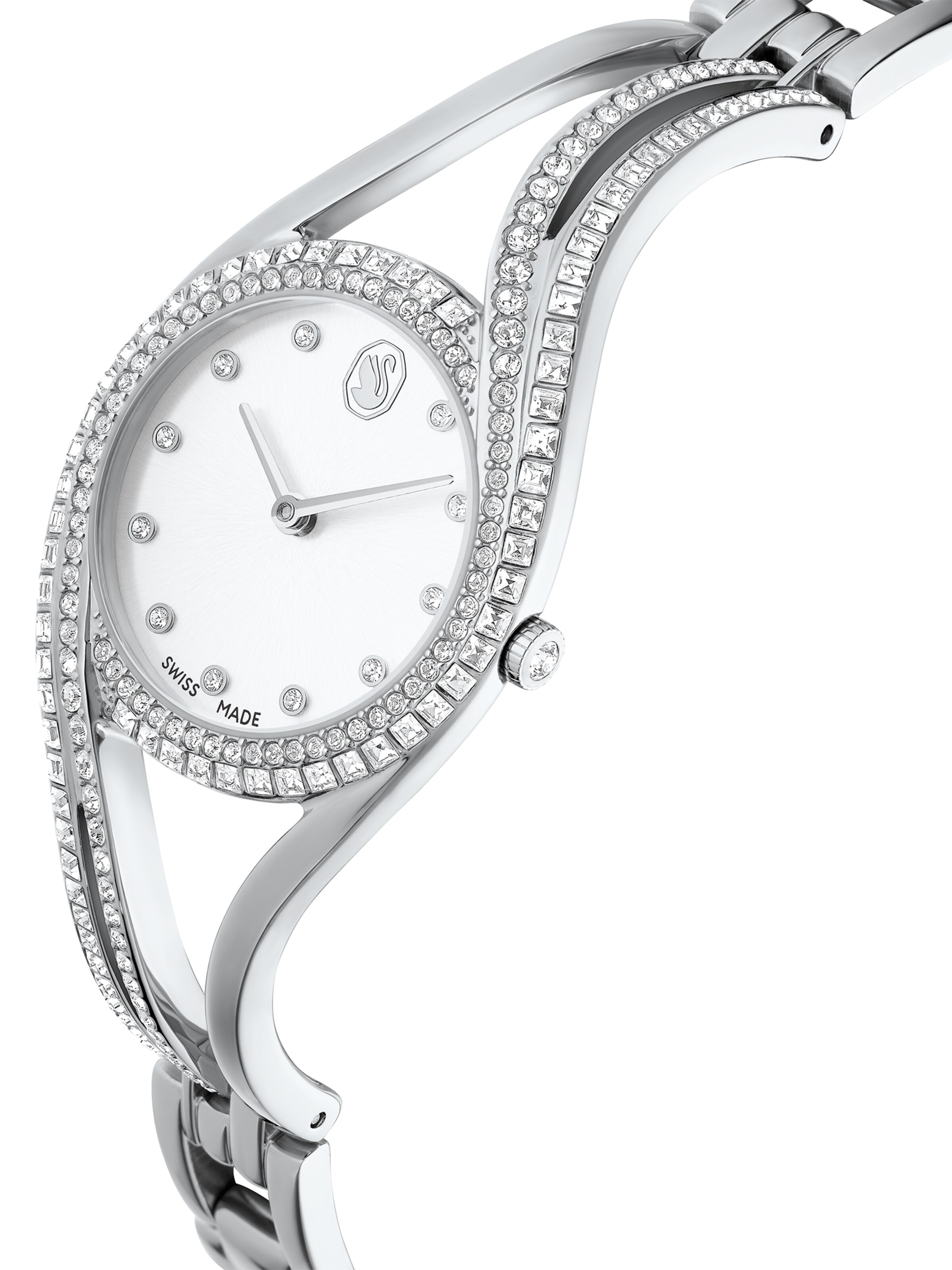 Swarovski Аналоговые часы 'Hyperbola' в Серебристый