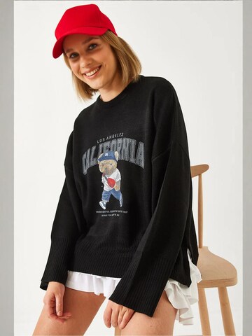 Bianco Lucci Pullover in Schwarz