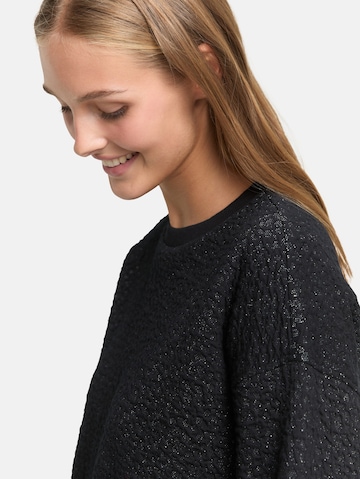 TOM TAILOR DENIM Sweatshirt in Zwart