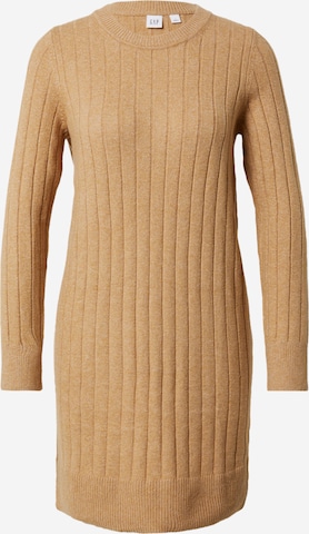 GAP Knitted dress in Beige: front