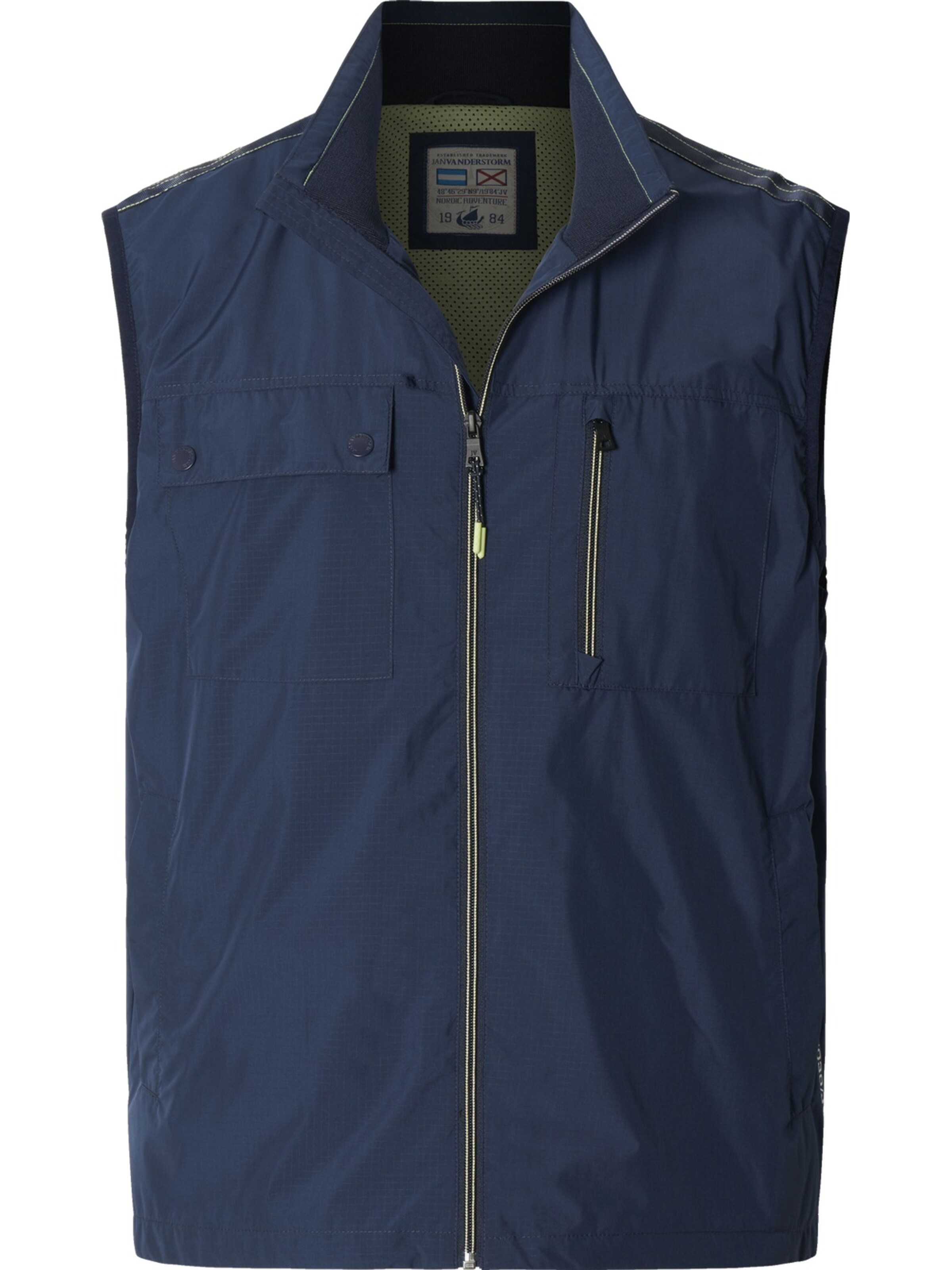 Jan Vanderstorm Vest 'Tjorm' in Blue: front