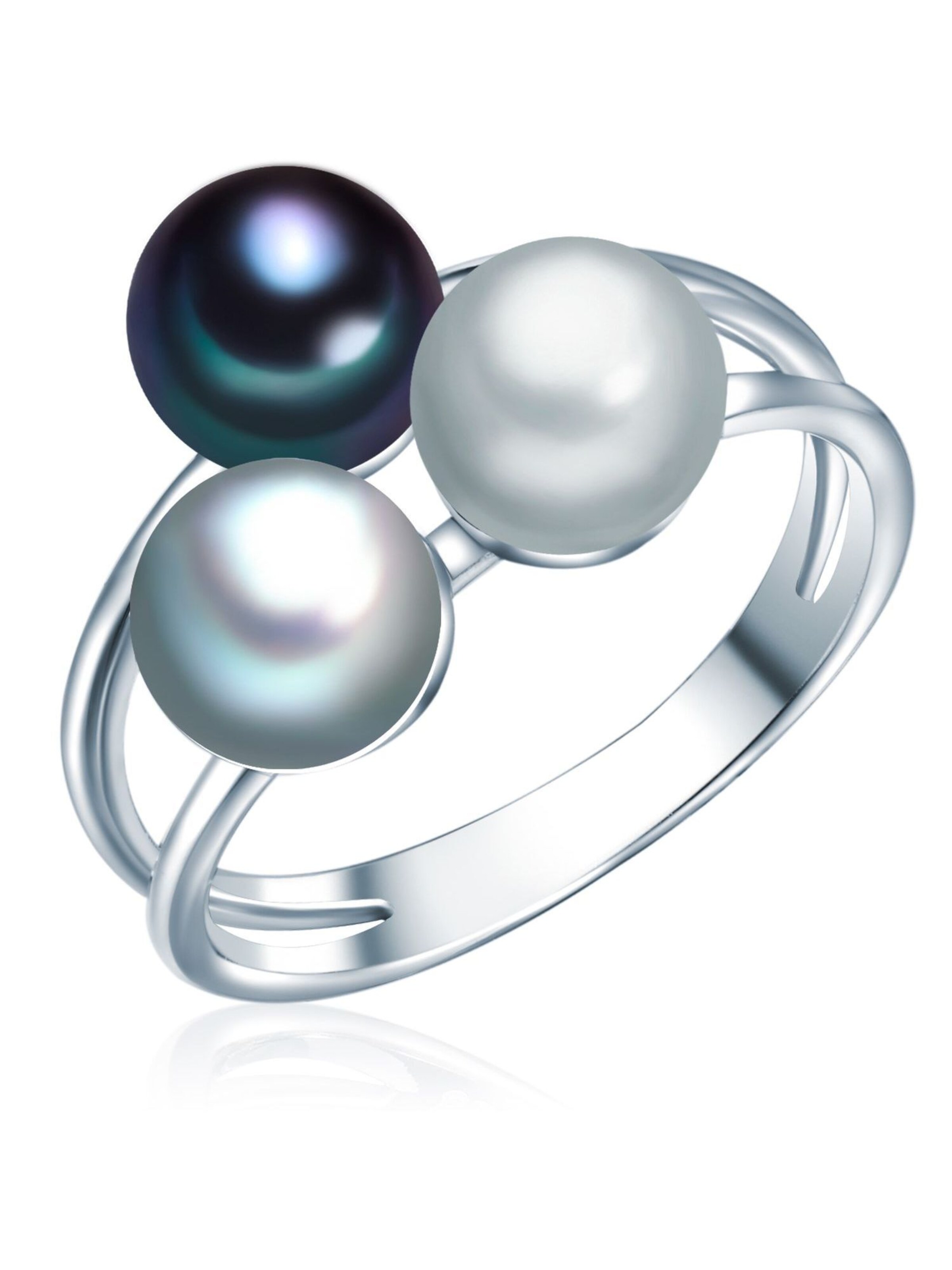 Anello di Valero Pearls in argento: frontale