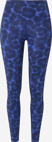 Hey Honey Skinny Workout Pants in Blue: front