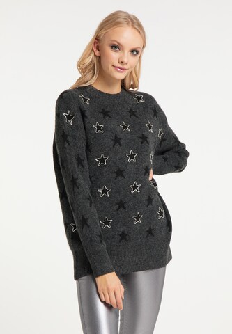 myMo at night Sweater in Grey: front