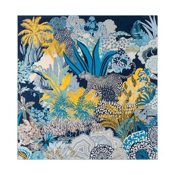 Roeckl Doek 'LEOPARD CAMOUFLAGE' in Blauw: voorkant