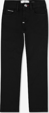 Philipp Plein - Calças de ganga 'Iconic' em preto: frente