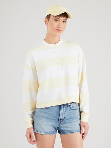 Calvin Klein Jeans - Camiseta 'VARSITY' en amarillo: frente