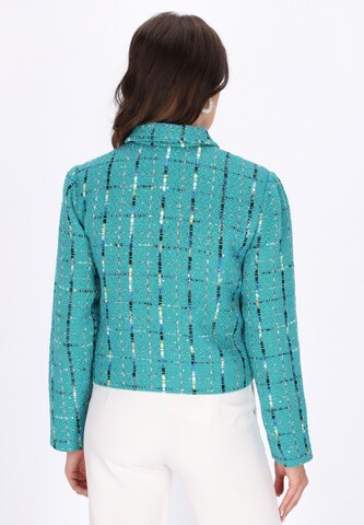 faina - Blazer em azul