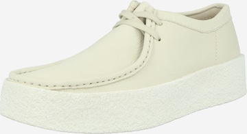 Clarks Originals Lace-Up Shoes 'Wallabee' in White: front