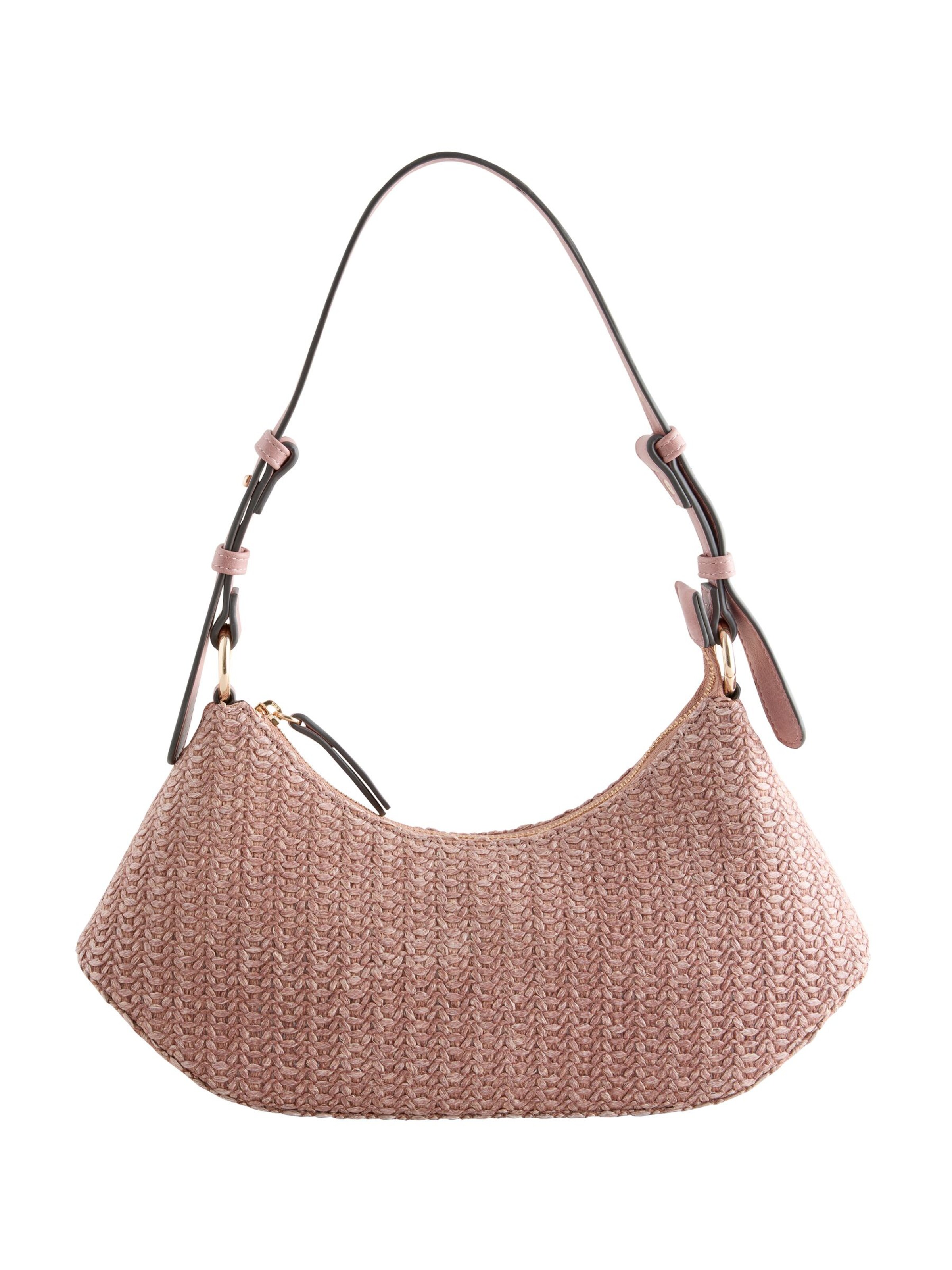 Next Schultertasche in Pink: Vorderseite