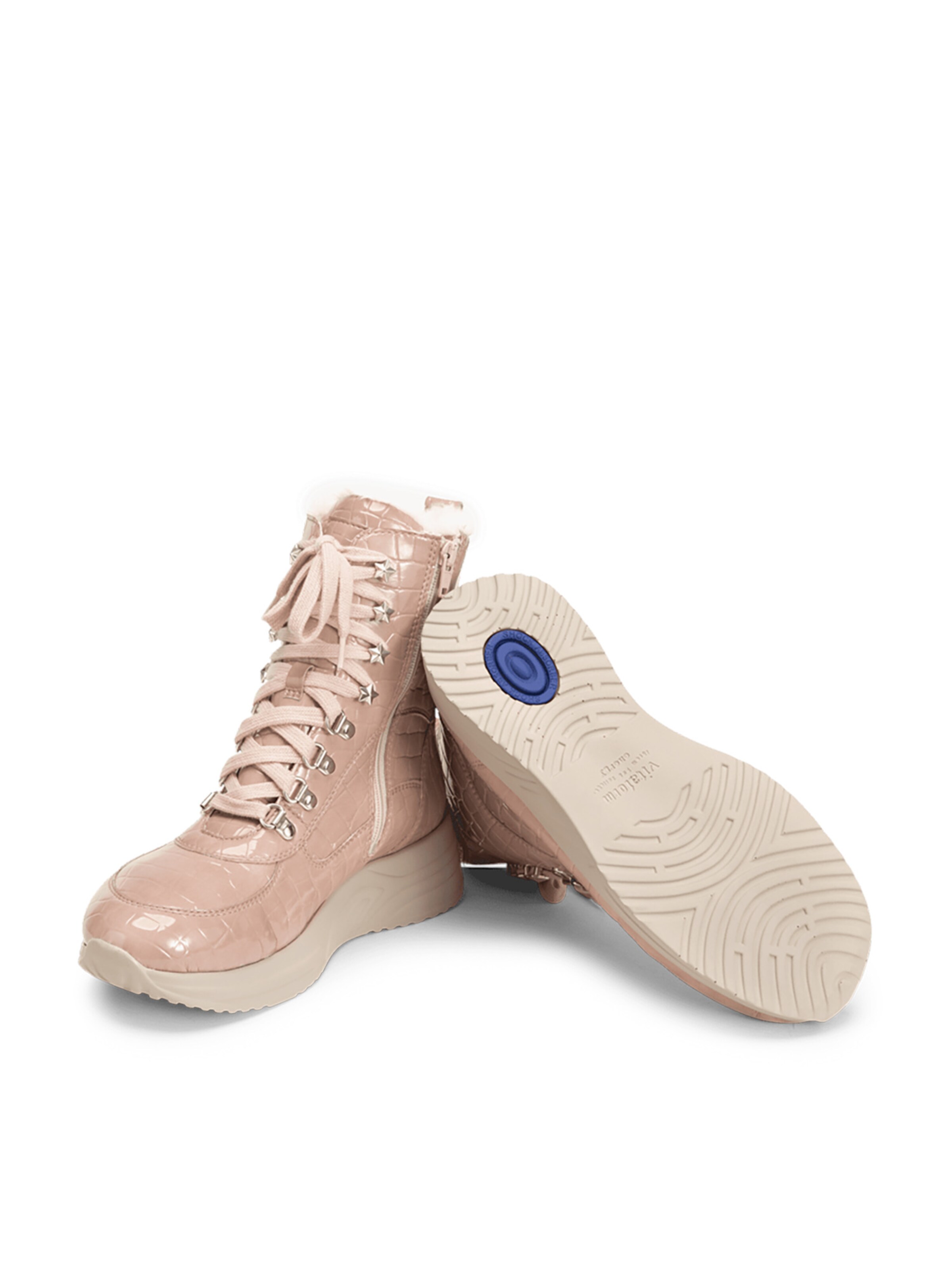 Stivaletto stringato di VITAFORM in rosa