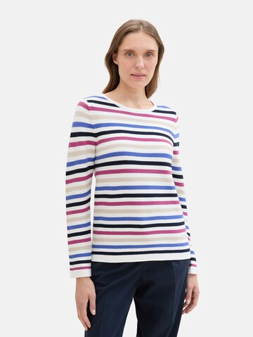TOM TAILOR Trui in Wit: voorkant