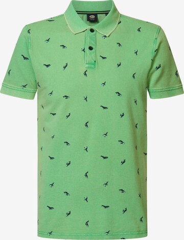 Petrol Industries Shirt in Groen: voorkant