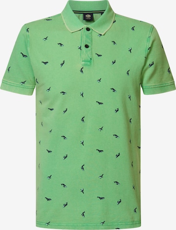 Petrol Industries Shirt in Groen: voorkant