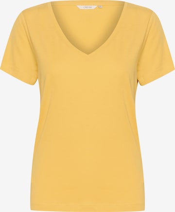 Cream Shirt 'Naia' in Yellow: front