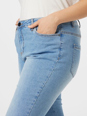 Zizzi Slimfit Jeans 'Jida' in Blauw