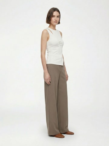 Wide Leg Pantalon 'Therese' LeGer by Lena Gercke en beige