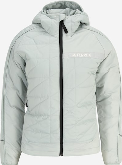 ADIDAS TERREX Outdoorjas in de kleur Zwart / Zilver / Wit, Productweergave